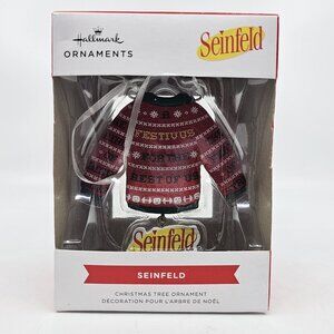 Hallmark Seinfeld Festivus Sweater Christmas Tree Ornament Red